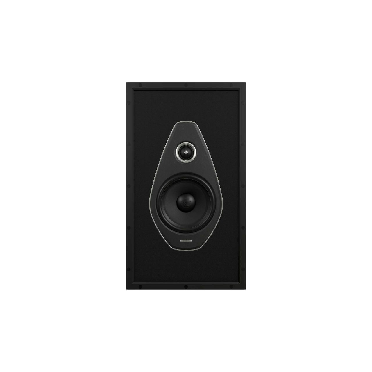 PW-662: 2-way in-wall speaker with sealed box enclosure by Sonus faber, featuring a close-up view to highlight the tweeter.