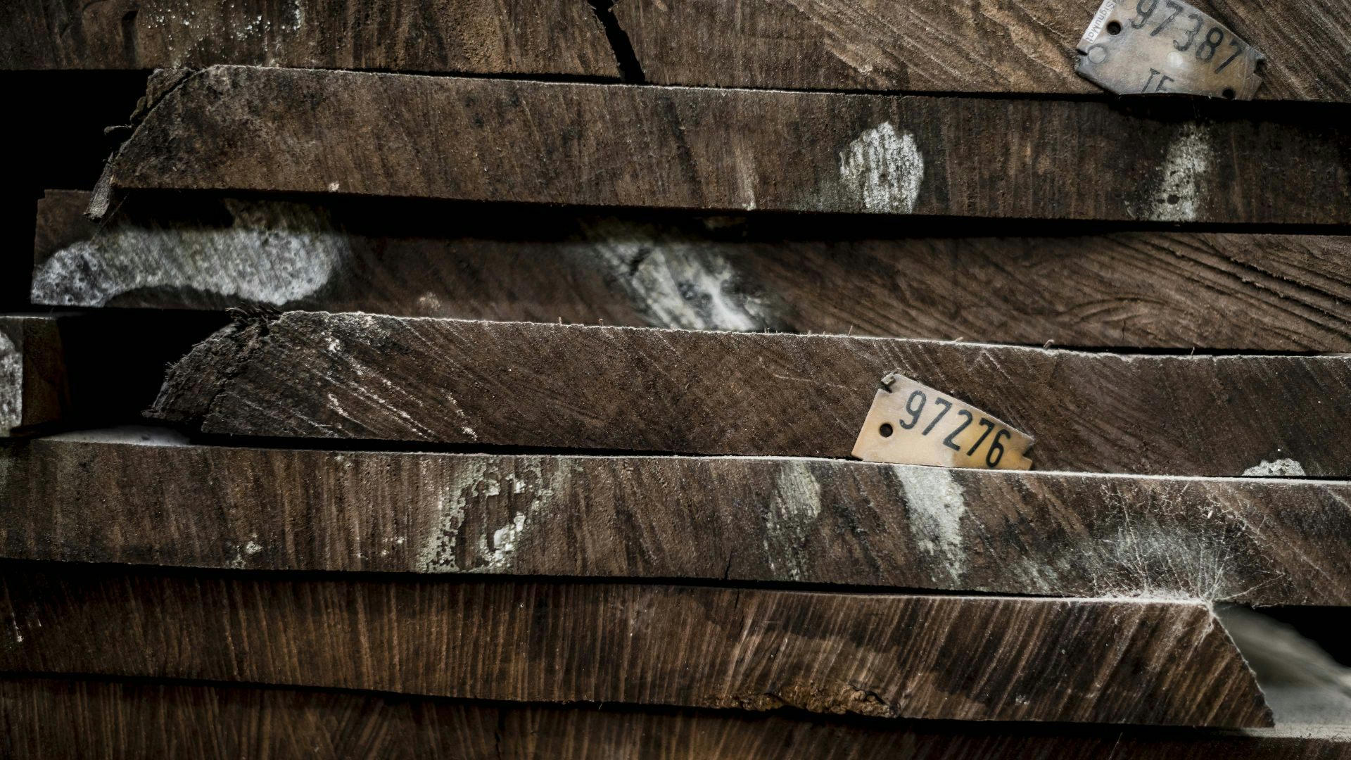 A collection of Marquina Marble slabs prepared for crafting bases for the Sonus faber Electa Amator III bookshelf speakers.